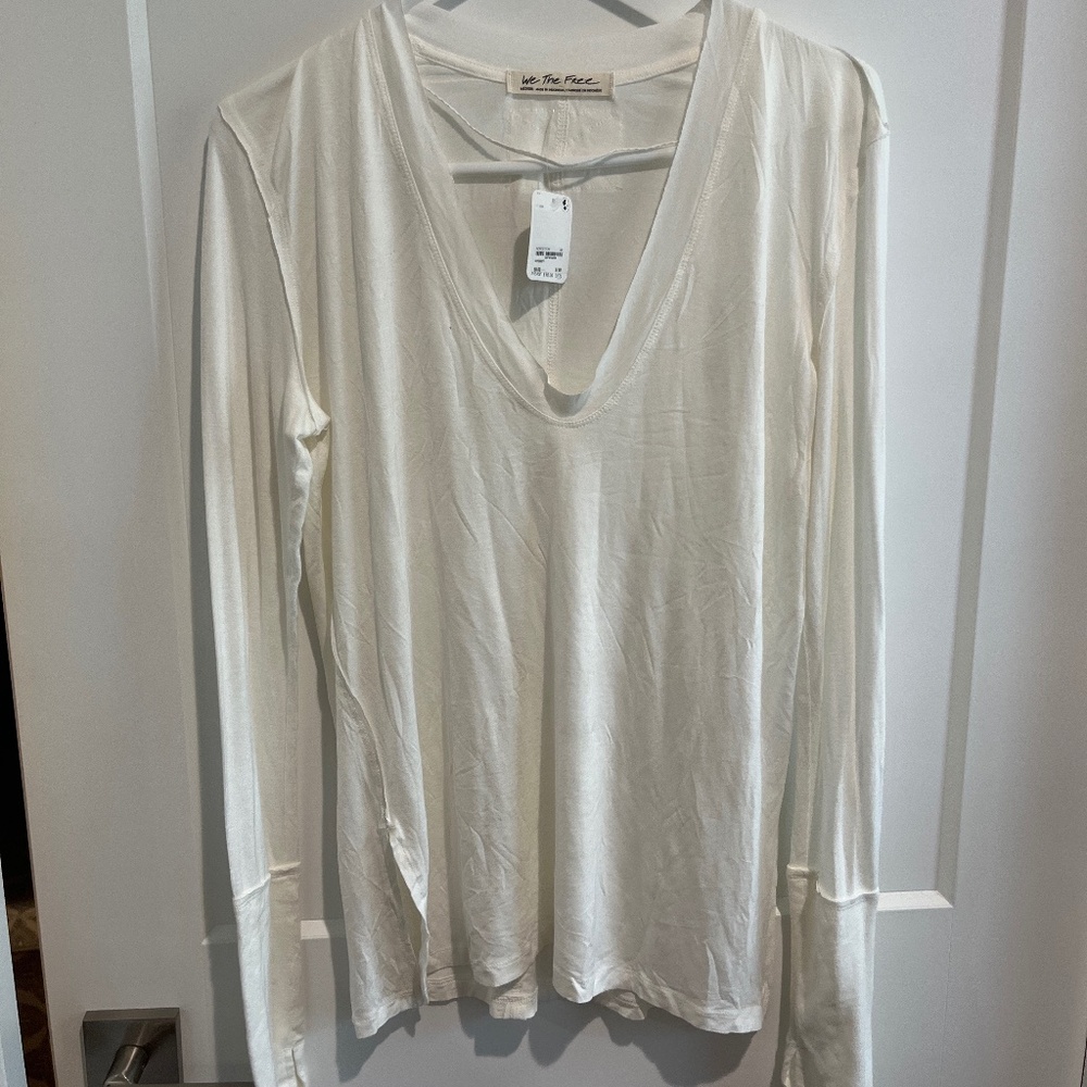 NWT Free People ivory top